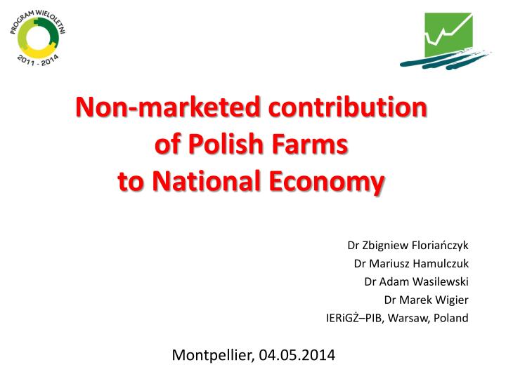 non marketed contribution of polish farms to national economy