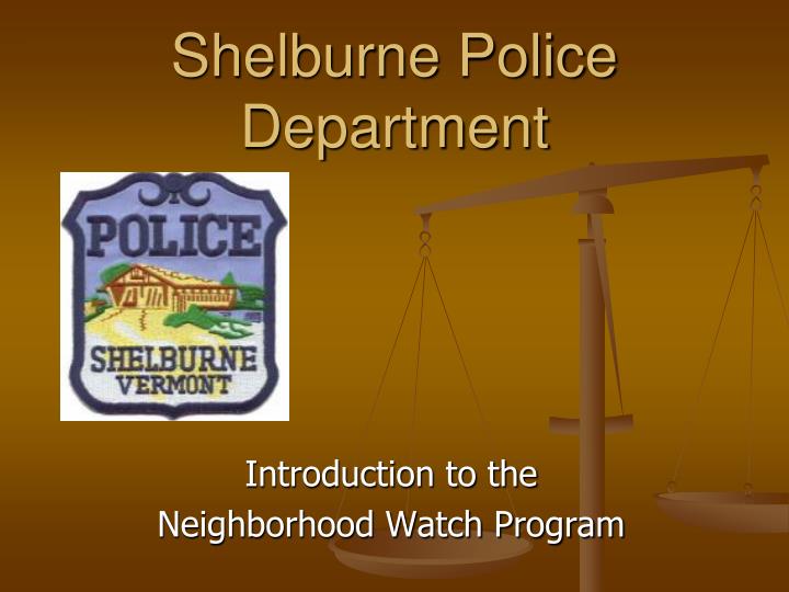 shelburne police department