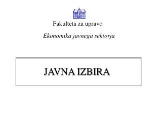 javna izbira