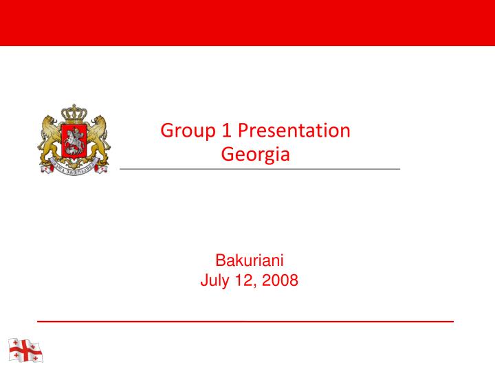 group 1 presentation georgia