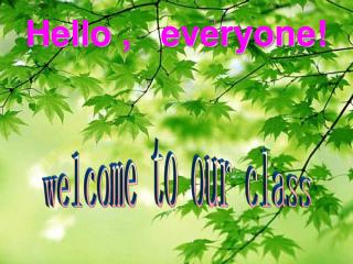 hello everyone