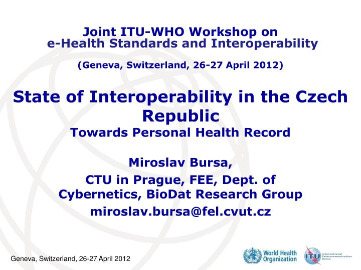 state of interoperability in the czech republic towards personal health record