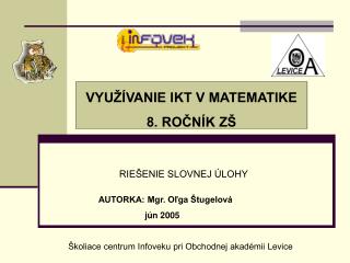 rie enie slovnej lohy