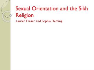 Sexual Orientation and the Sikh Religion