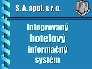 integrovan hotelov informa n syst m