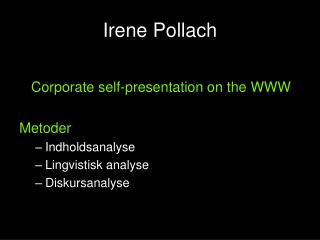 irene pollach
