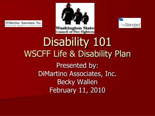 Disability 101 WSCFF Life &amp; Disability Plan