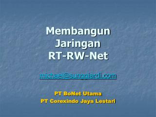 membangun jaringan rt rw net