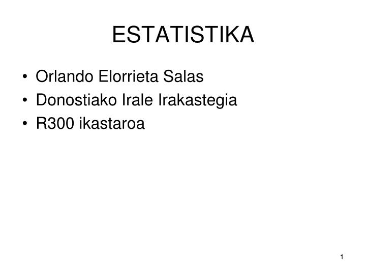 estatistika