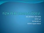 FİZİK PERFORMANS ÖDEVİ - slide 1