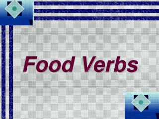 food verbs