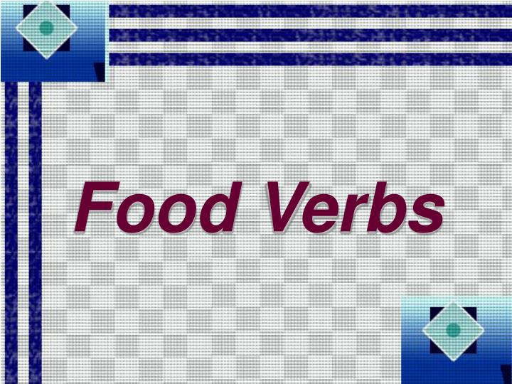 food verbs