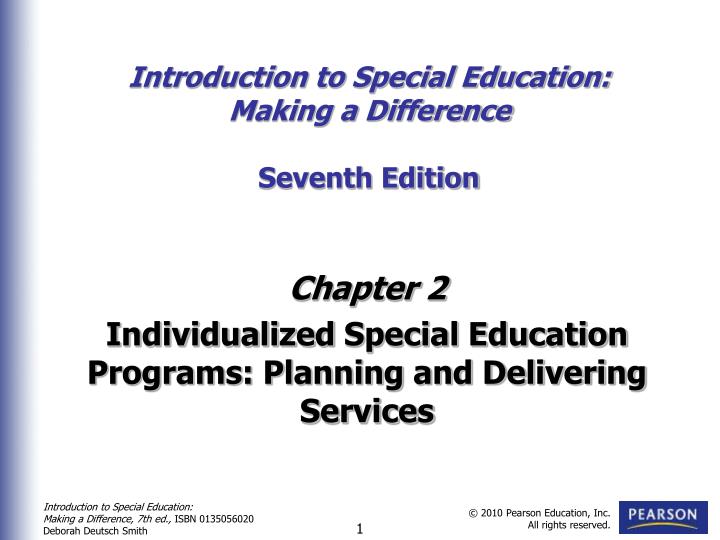introduction to special education making a difference seventh edition