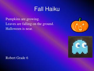 fall haiku