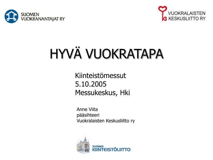 hyv vuokratapa