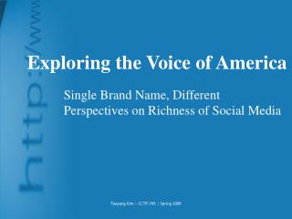 Exploring the Voice of America