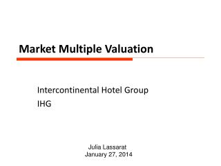 Market Multiple Valuation