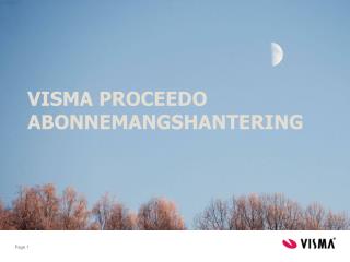 visma proceedo abonnemangshantering