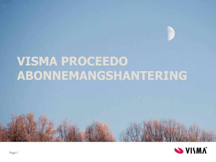 visma proceedo abonnemangshantering