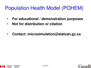 Population Health Model (POHEM)