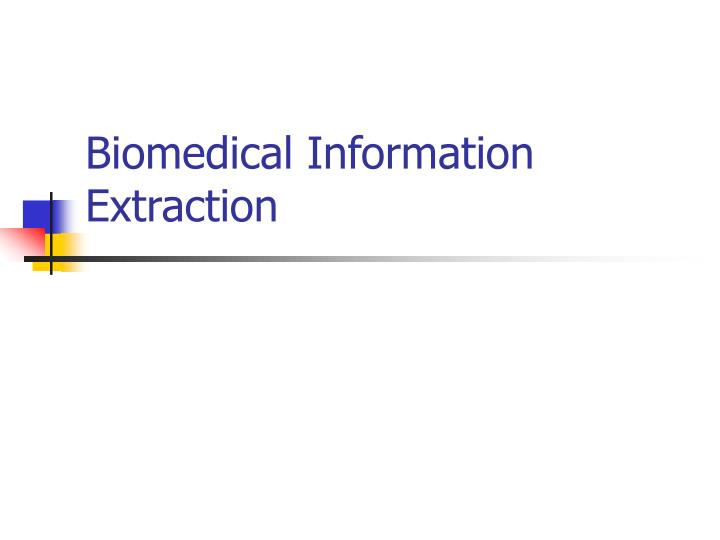 biomedical information extraction