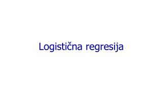 logisti na regresija