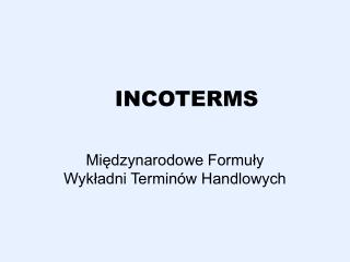 incoterms