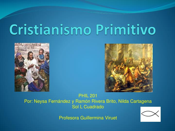 cristianismo primitivo