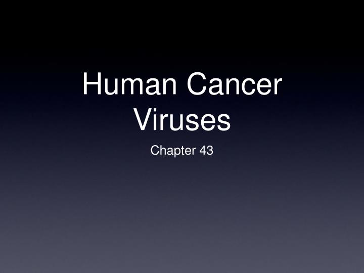 human cancer viruses