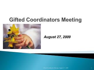 Gifted Coordinators Meeting