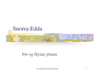 snorra edda