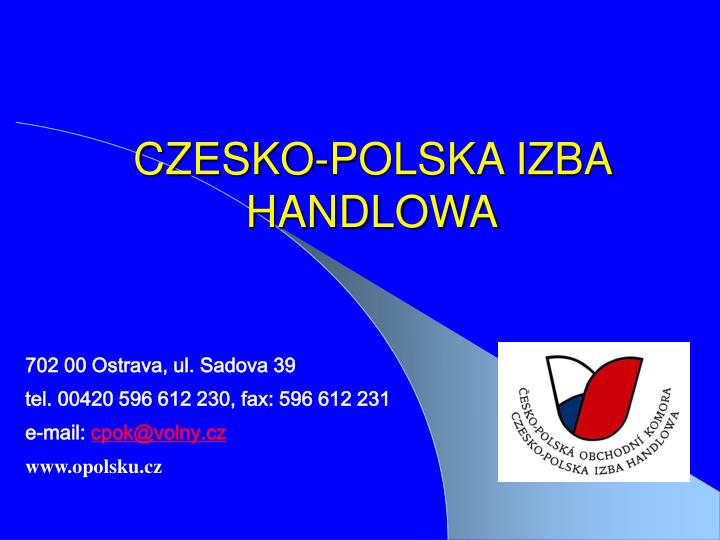 czesko polska izba handlowa