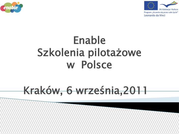 enable szkolenia pilota owe w polsce