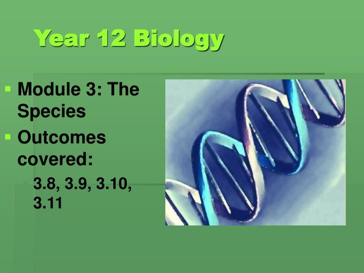 year 12 biology