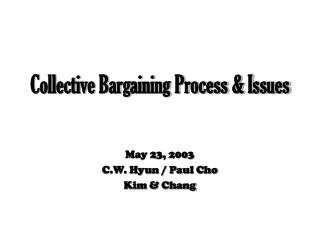 Collective Bargaining Process &amp; Issues