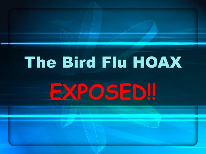 the bird flu hoax