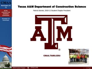 Texas A&amp;M Department of Construction Science