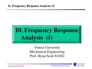10. Frequency Response Analysis (I)