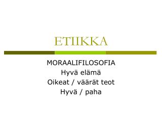etiikka