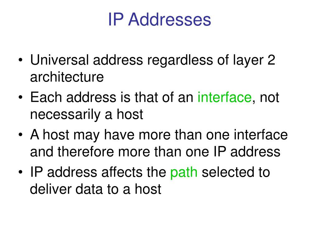 PPT - Understanding IP Addressing and Datagram Delivery in Networking ...