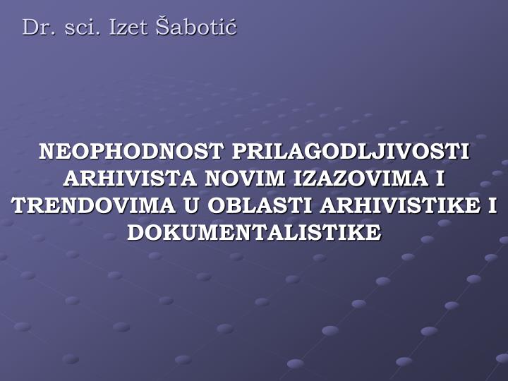 dr sci izet aboti