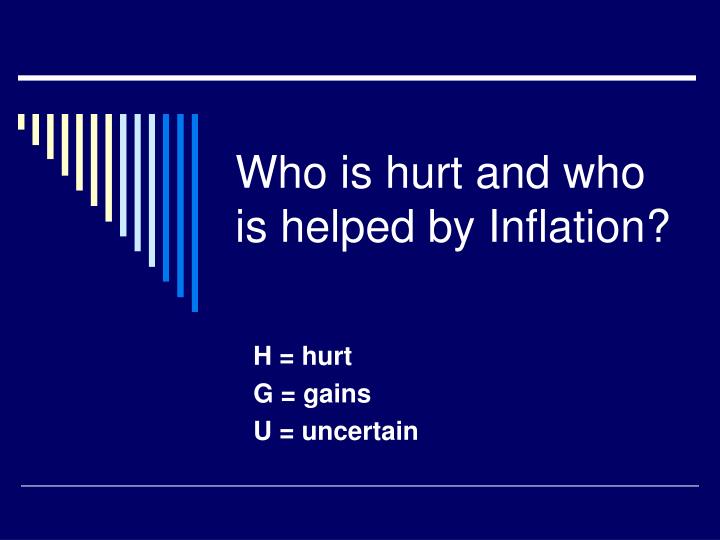 who is hurt and who is helped by inflation