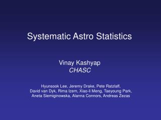 Systematic Astro Statistics
