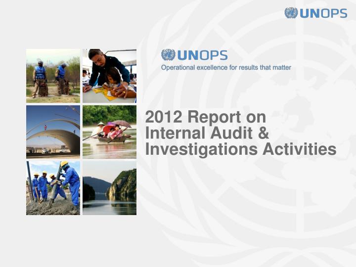 2012 report on internal audit investigations activities