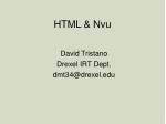 HTML &amp; Nvu - slide 1