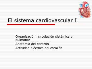 el sistema cardiovascular i