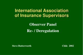 International Association of Insurance Supervisors