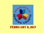 Reading Counts Achievements - February 2013: 1st to 8th Grade Highlights - slide 1