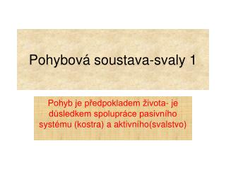 pohybov soustava svaly 1