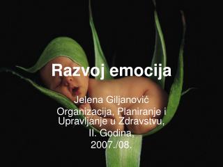 razvoj emocija